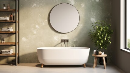 Modern minimalist bathroom