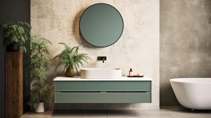 Modern minimalist bathroom