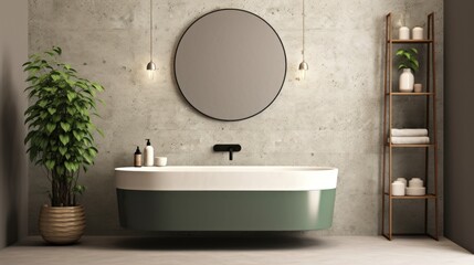 Modern minimalist bathroom