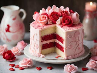 St. Valentine cake 2