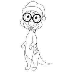 coloring meerkat animal cartoon