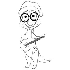 coloring meerkat animal cartoon