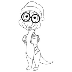 coloring meerkat animal cartoon