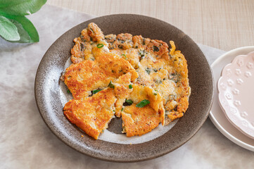 豆腐で作るチーズチヂミ
