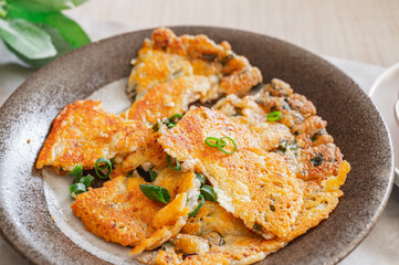 豆腐で作るチーズチヂミ