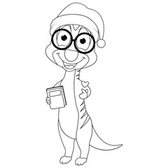 coloring meerkat animal cartoon