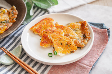 豆腐で作るチーズチヂミ