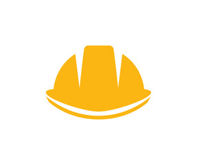 Construction helmet icon. Safety cap, worker hat sign business concept vector design and illustration.
