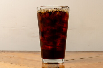 Cold brew coffee in a glass