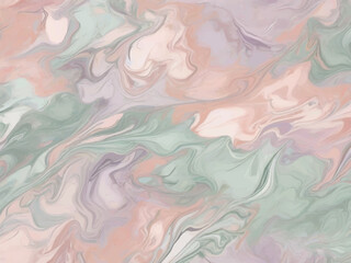 Pastel Dreams: Blending Pink, Mint, Lavender Marble