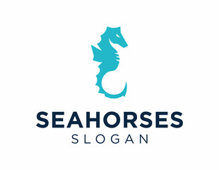 Logo design about Seahorse on a white background. made using the CorelDraw application.