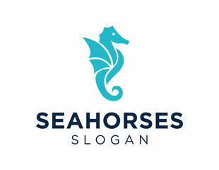 Logo design about Seahorse on a white background. made using the CorelDraw application.