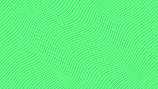 Waves from stripes of green on a gray background