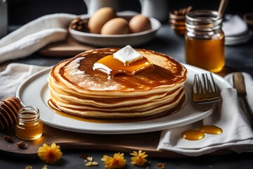 A divine chocolate cake drizzled with a cascade of chocolate syrup and adorned with a delightful shower of chocolate. AI Generative