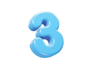 Number text effect illustration element