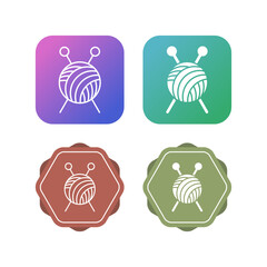 Knitting Vector Icon