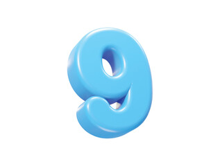 Alphabet text effect illustration transparent element