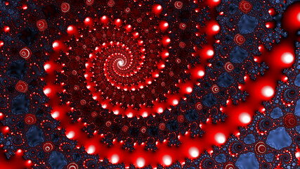 red scarlet colors complex pattern and design