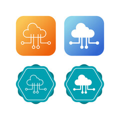 Cloud Computing Vector Icon