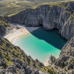 Lake Hidden in the Cliffs