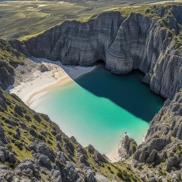 Lake Hidden in the Cliffs