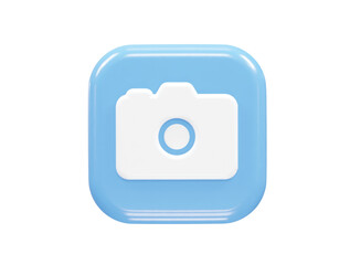 Camera icon illustration 3d render element