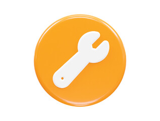 Tools icon 3d rendering element illustration 