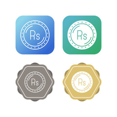 Rupee Currency Vector Icon
