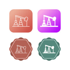 Oil Pump Vector Icon