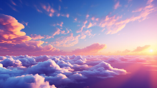 Beautiful pictures of colorful clouds in the sky
