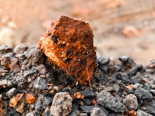 red orange stone