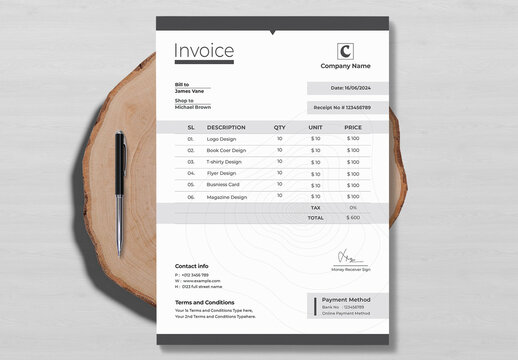 Minimalist Invoice Template