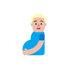 Pregnant Man: Medium-Light Skin Tone