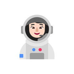 Woman Astronaut: Light Skin Tone