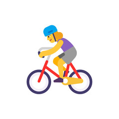 Fototapeta premium Woman Biking