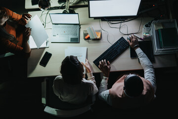 Accounting Executives Analyzing Reports for Business Growth