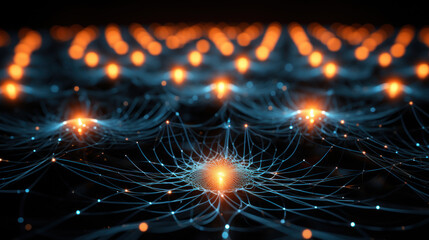 Obraz premium Burst of unknown energy, quantum mechanics concept