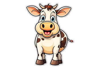 Happy Dutch Cow (PNG 10800x7200)