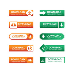 Fototapeta premium Download label collection Vector Template illustration