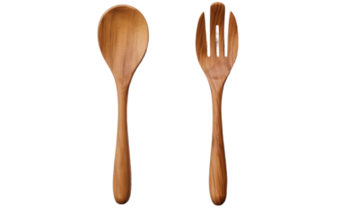 Spoon and Fork On Isolated Background