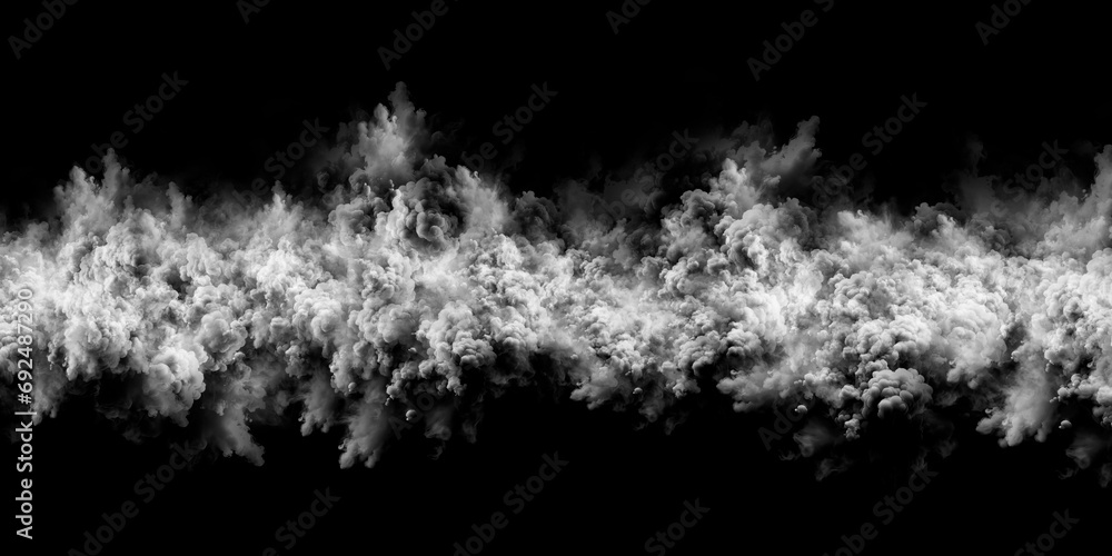 Aufkleber the image is a black and white representation of a cloud of smoke or fog. it can be used as a backgr