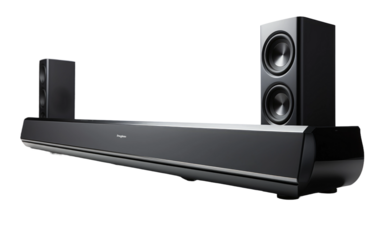 Sound System On Isolated Background