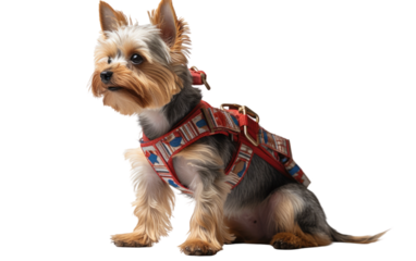 Dog Harness On Isolated Background