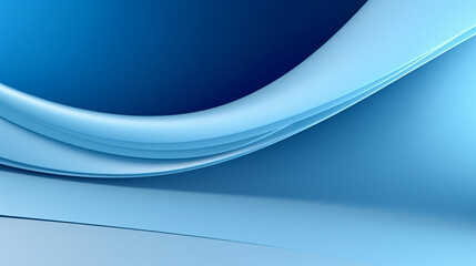 3d render abstract blue background with curly paper