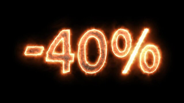 Alpha channel is included. -40% Burning percentages. Summer Sale. Hot sale. Black Friday. Greater discounts (dumping, %, percentages, purchase, sale). Quick Time, codec: PNG, 16-bit color, 