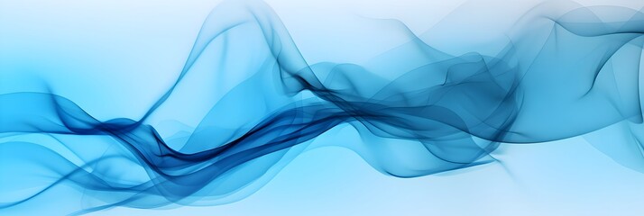Abstract blue wave digital technology concept banner background.	