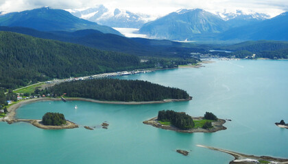 View of Juneau from Mount Roberts, Alaska, United States