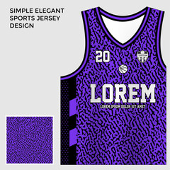 purple black sublimation basketball jersey template