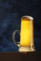A mug with traditional German lager beer