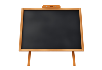 Blank Blackboard on transparent background. School and Education concept